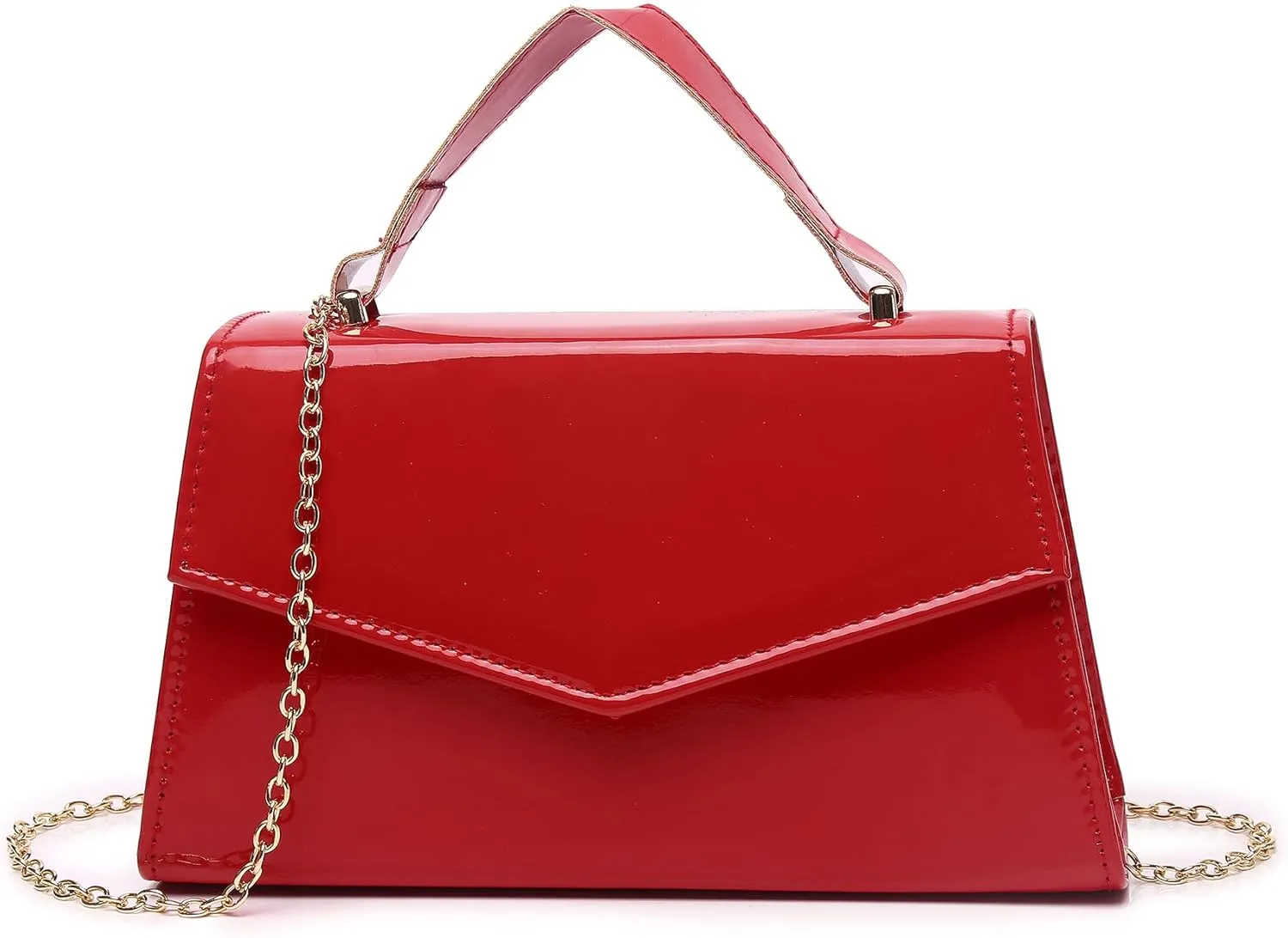 Labair Women's Evening Handbag Patent Leather Purse Wedding Party Bridal Handbag.
