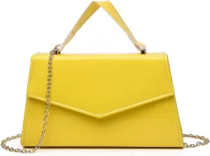 Labair Women's Evening Handbag Patent Leather Purse Wedding Party Bridal Handbag.