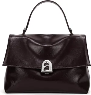 LA'FESTIN Leather Top-handle Satchel For Women: Soft Leather Crossbody Bag with Adjustable Strap, Casual Handbag for Women