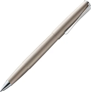 Lamy studio Palladium - rollerball pen in elegant metal barrel - with propeller-shaped clip & in line width M M 63 rollerball refill in black