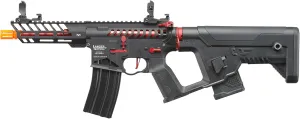 Lancer Tactical Gen 2 Proline 7'' Enforcer Needle Tail Skeleton Full Metal Airsoft AEG with Alpha Stock (ETU &Mosfet)- Two Magazines Included