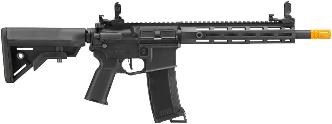 Lancer Tactical Gen 3 Programmable Trigger Hellion MLOCK 10" Lightweight Durable Polymer M4 Airsoft MLOK AEG W/Lipo Battery & Charger (ETU & MOSFET Included)