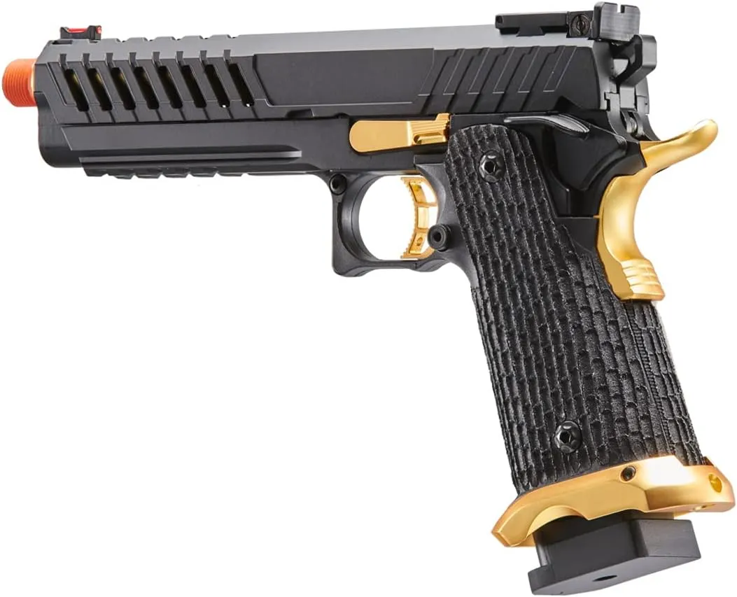 Lancer Tactical Knightshade Hi-Capa Gas Blowback Full Steel Airsoft Pistol
