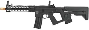Lancer Tactical Proline Full Metal Enforcer Battle Hawk AEG HIGH FPS with Alpha Stock Black 390 FPS (ETU & MOSFET)