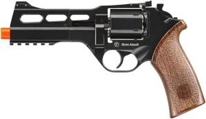 Lancer Tactical x Bo Manufacture Chiappa Rhino Revolver 330 FPS Full Metal 50DS 357 Magnum Style 6mm Airsoft Revolver - Black
