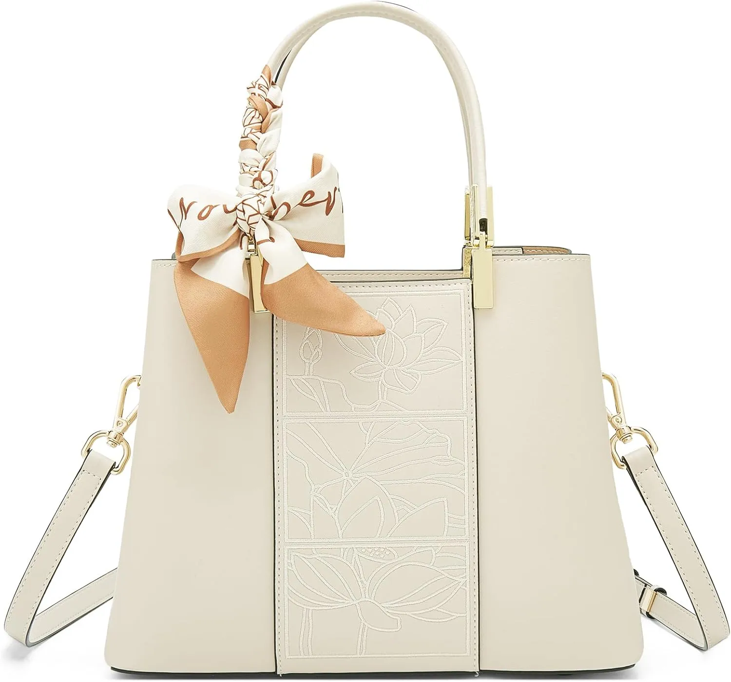 LAORENTOU Women Crossbody Handbags Cow Leather Satchel Handbags for Women Top-handle Shoulder Tote Purses