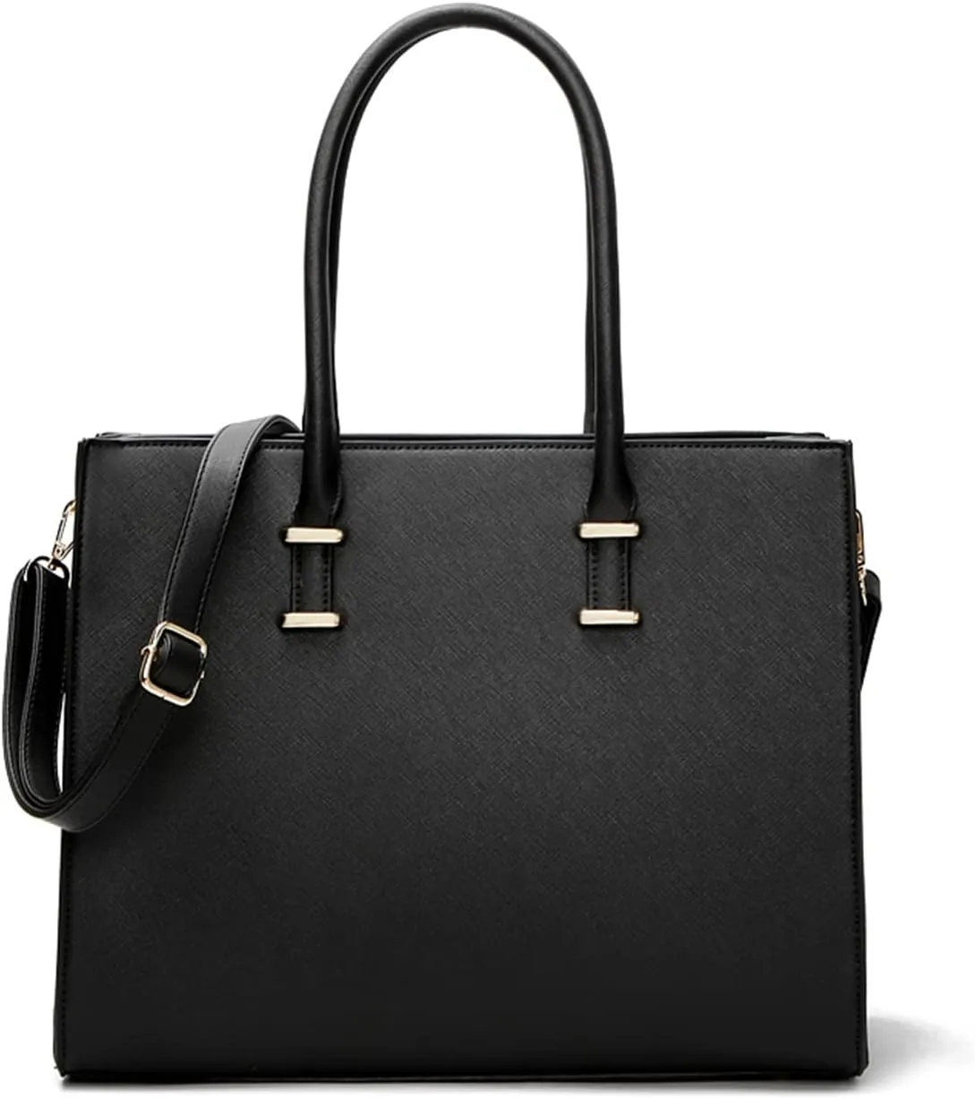 Laptop Bag For Women Large Tote Handbag Waterproof Shoulder Bag Satchel Bag PU Leather Crossbody Bag Messenger Bag