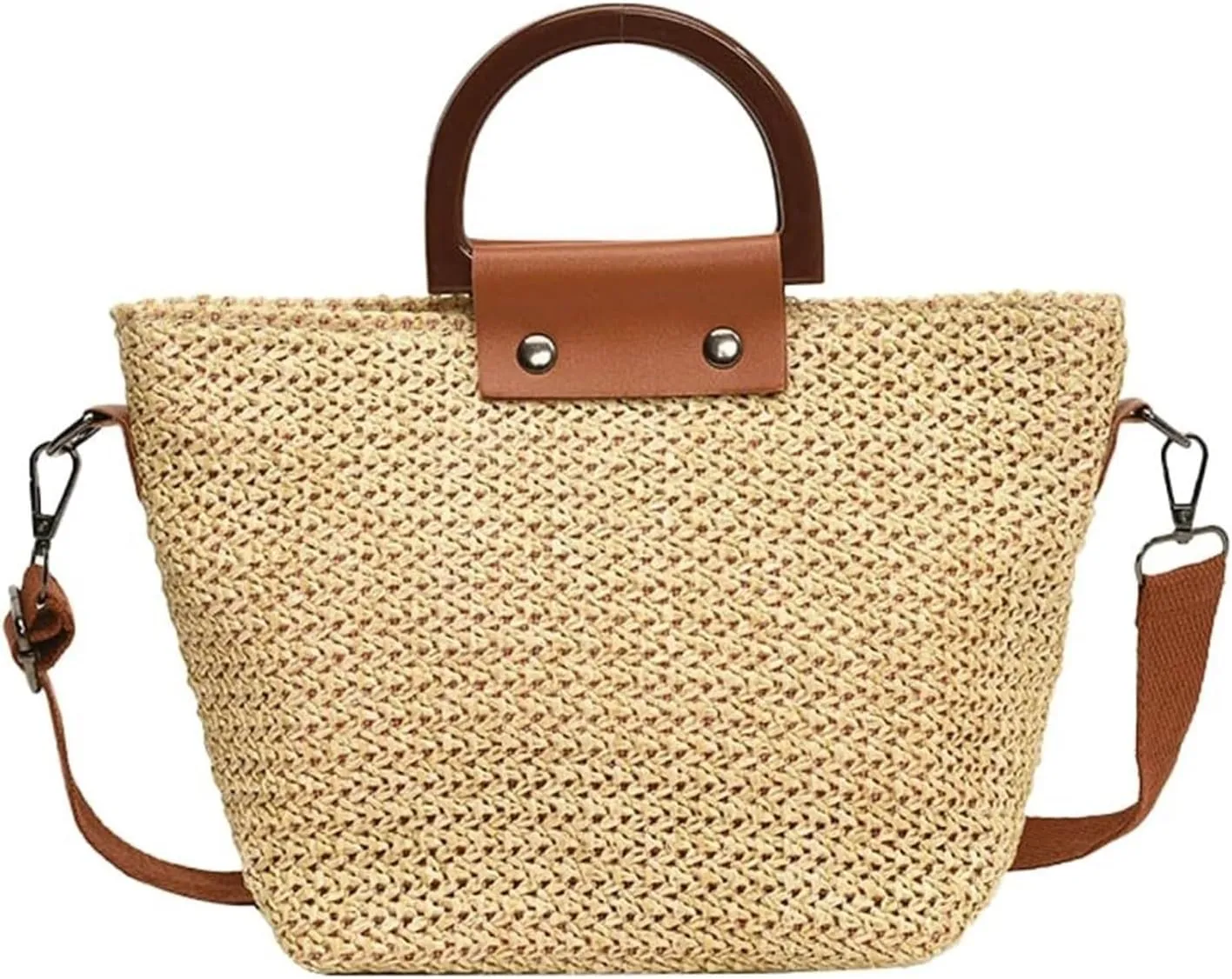 Large Beach Bags for Women Travel Straw Purses Tote Straw Tote Vacation Handbags Shoulder Bag Crossbody Bags
