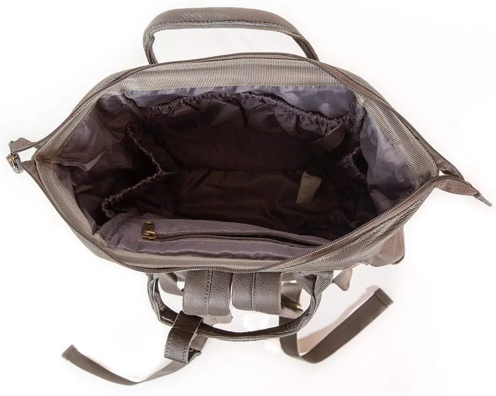Large Black Leather Diaper Bag Knapsack Genuine Leather Diaper bag Backpack WATERPROOF diaper bag UNISEX