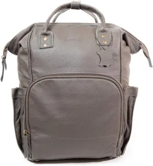 Large Black Leather Diaper Bag Knapsack Genuine Leather Diaper bag Backpack WATERPROOF diaper bag UNISEX