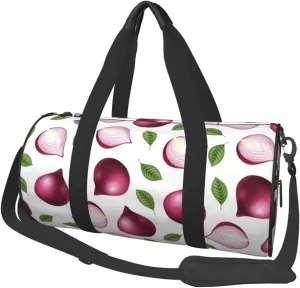 Large Duffle Bag for Travel - Onion Leaf Gym Bag for Women Men, Foldable Travel Bags for Women Men with Zippered Multiple Pockets