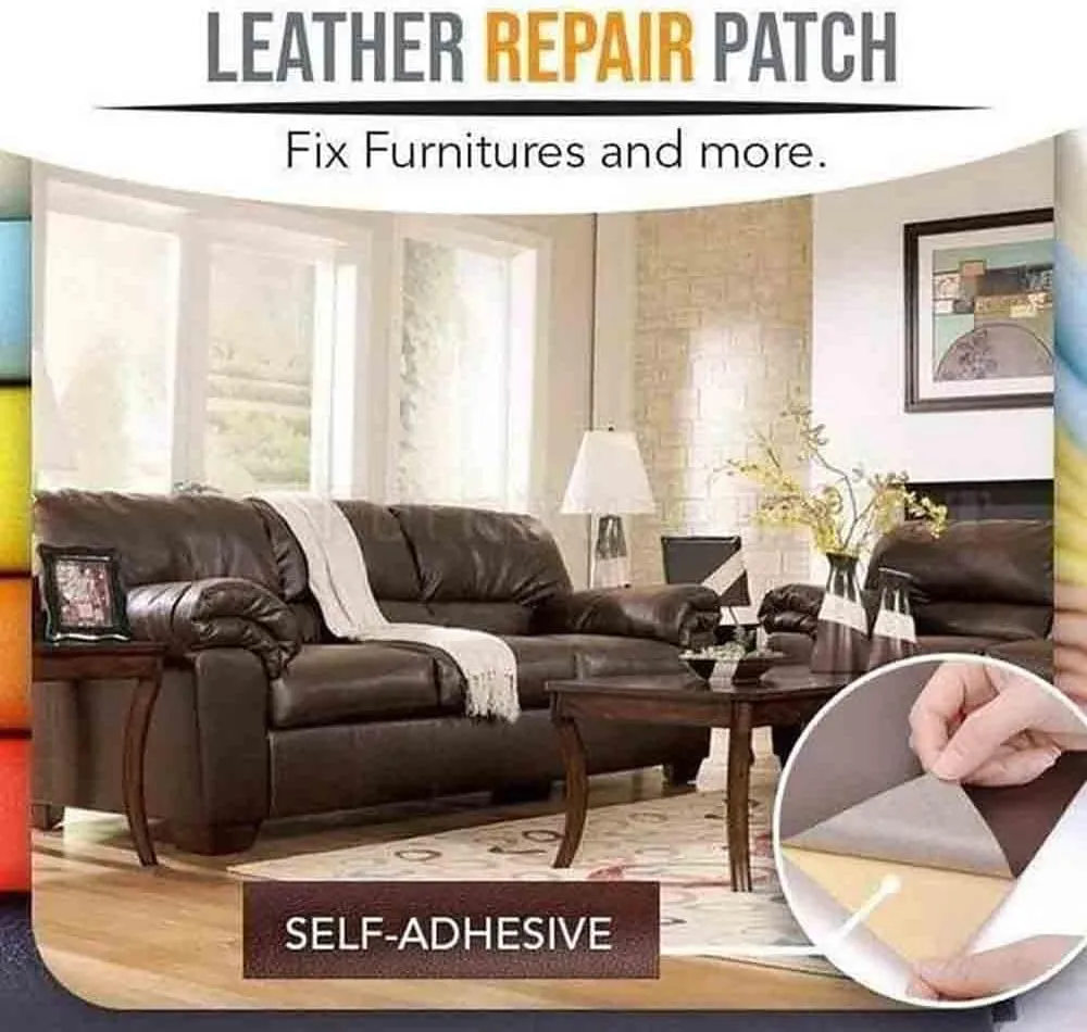 Large Leather Repair Patch - 35.4x78.7 inch Self-Adhesive Tape for Furniture Sofas Car Seats - Ideal for Chair Couches, Handbags, Jackets - Easy DIY Fix for Home Decor and Hotel Walls