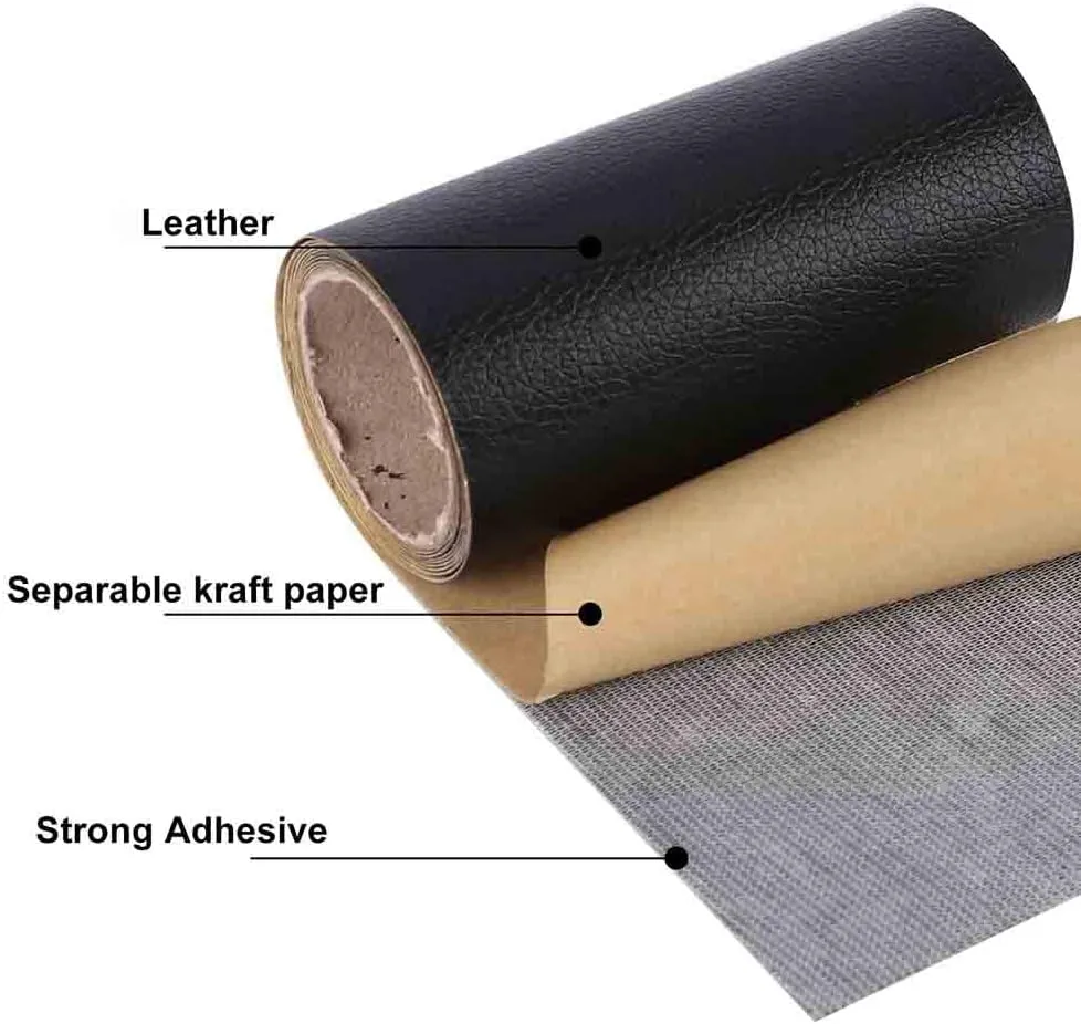 Large Leather Repair Patch - 35.4x78.7 inch Self-Adhesive Tape for Furniture Sofas Car Seats - Ideal for Chair Couches, Handbags, Jackets - Easy DIY Fix for Home Decor and Hotel Walls