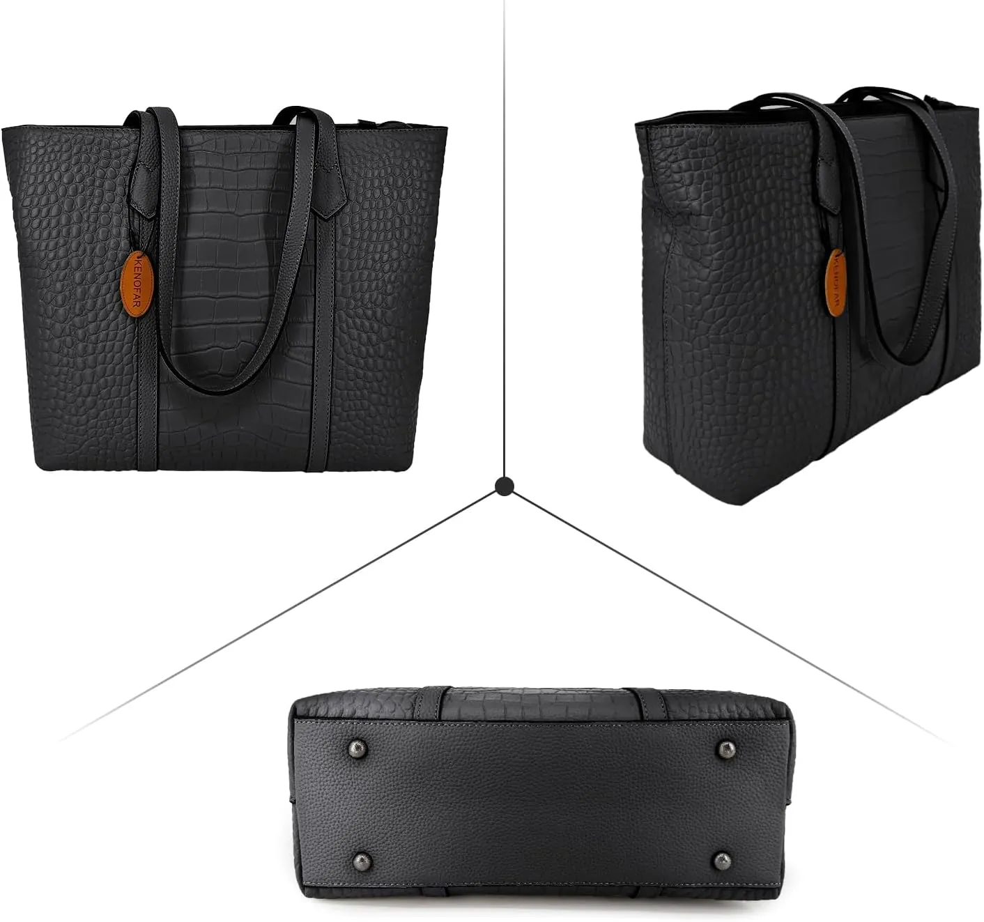 Large Leather Tote Bags for Women Large Capacity Genuine Leather Shoulder Bag