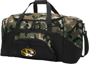LARGE Mizzou Duffel Bag University of Missouri Suitcase or Gym Bag For Men Or Her (Camo)