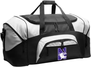 LARGE Northwestern Wildcats Duffel Bag Northwestern University Suitcase for Travel or Sports Gear Bag for Men or Women