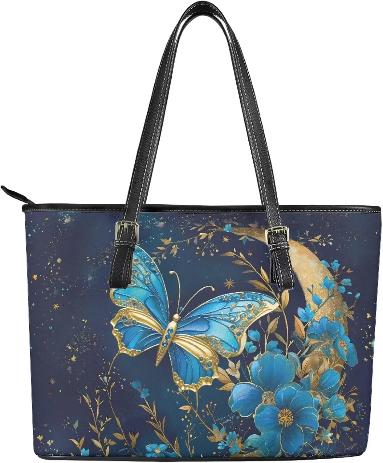 Large Tote Purses for Women with Zipper Casual Roomy Top Handbags for Travel