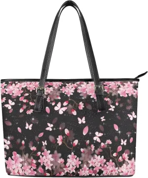 Large Tote Purses for Women with Zipper Casual Roomy Top Handbags for Travel