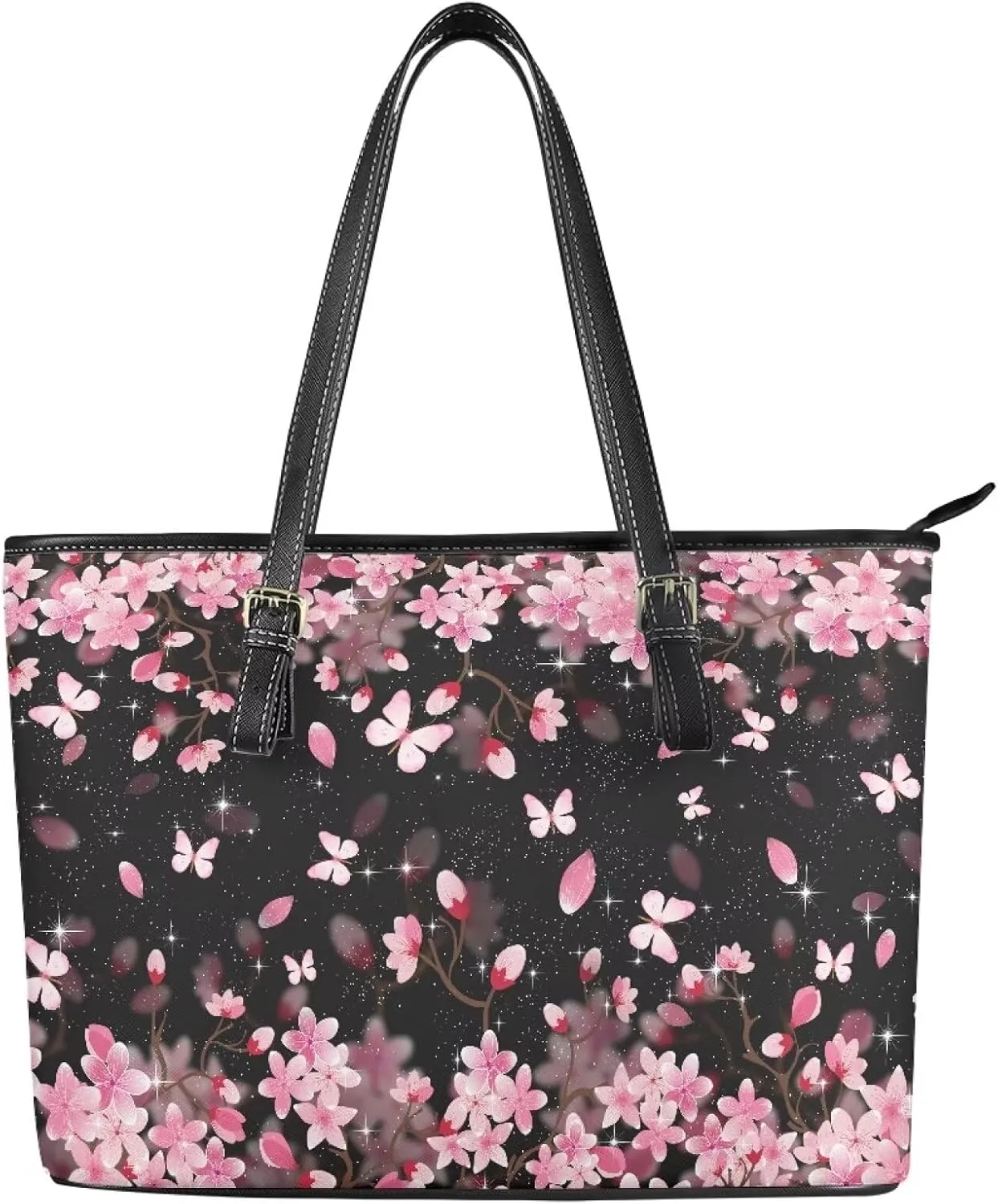 Large Tote Purses for Women with Zipper Casual Roomy Top Handbags for Travel