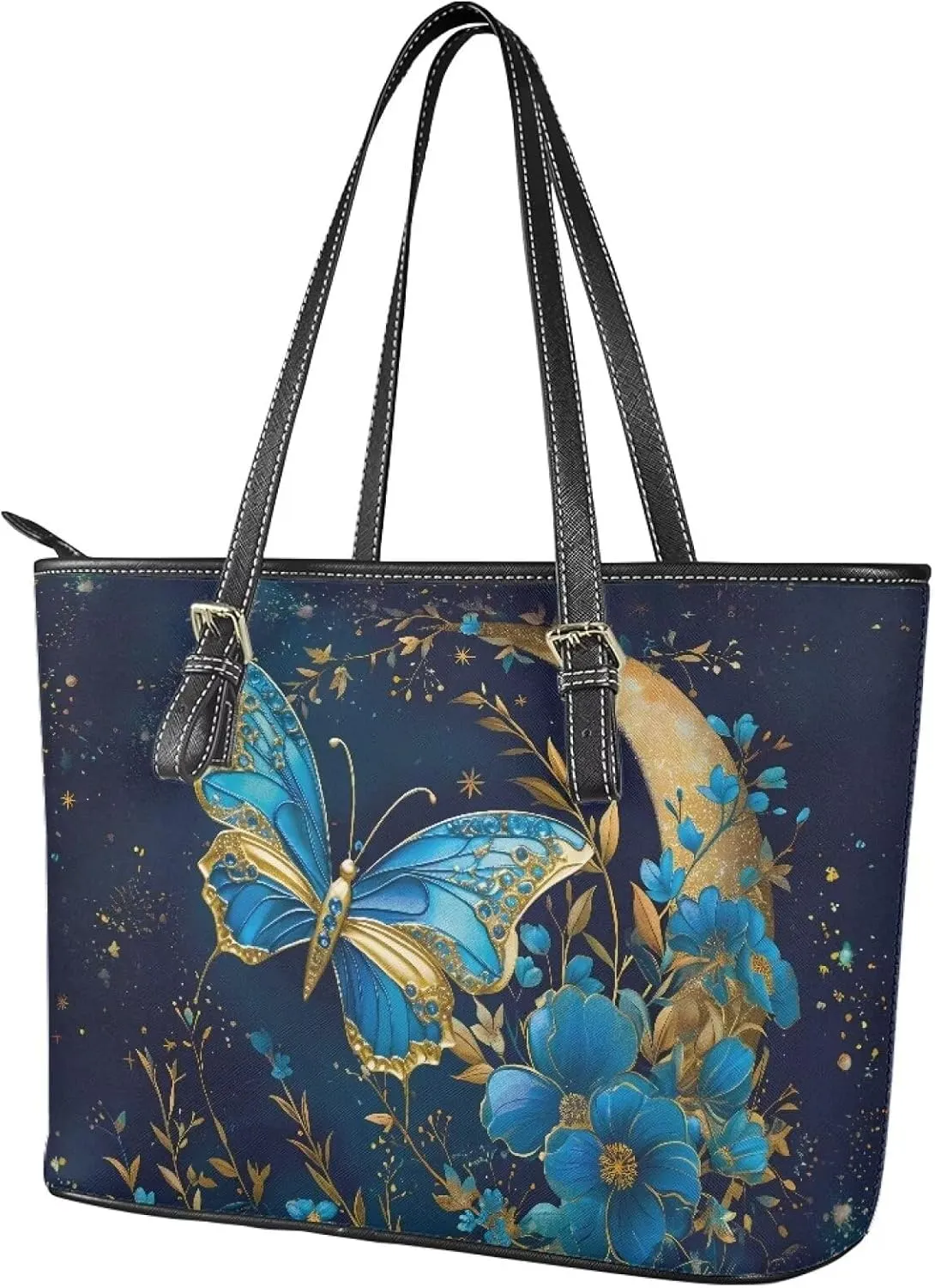 Large Tote Purses for Women with Zipper Casual Roomy Top Handbags for Travel