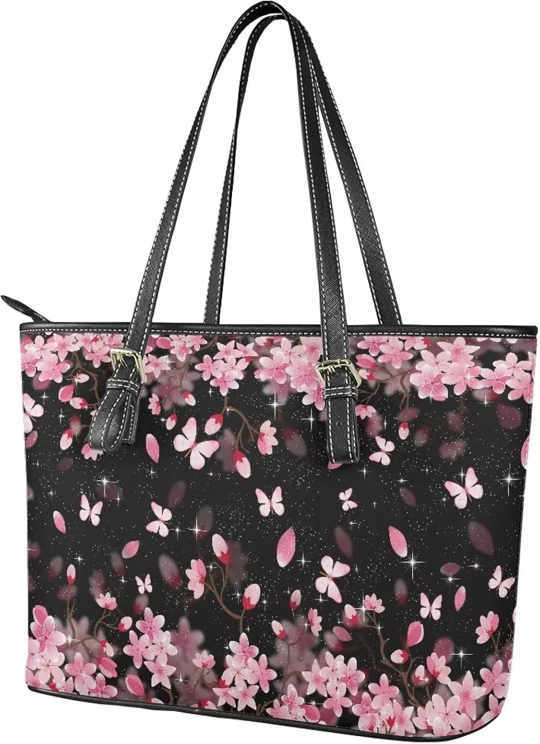 Large Tote Purses for Women with Zipper Casual Roomy Top Handbags for Travel