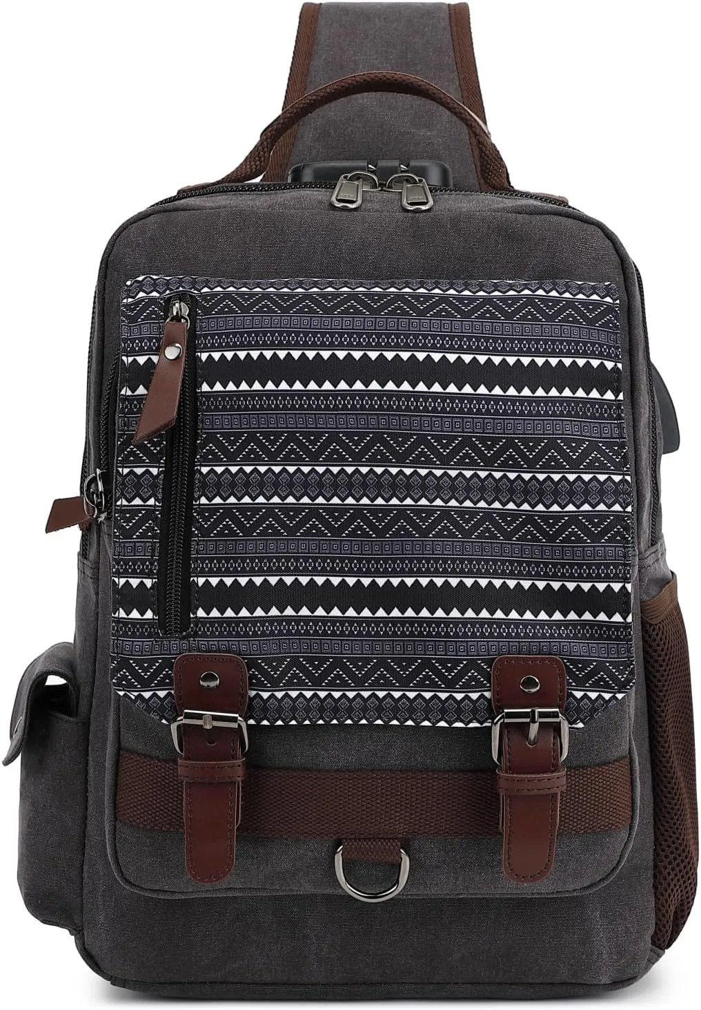 Leaper Retro Crossbody Bag Sling Bag Canvas Messenger Bag for Men Women Shoulder Bag Crossbody Handbags Satchel Travel Bag