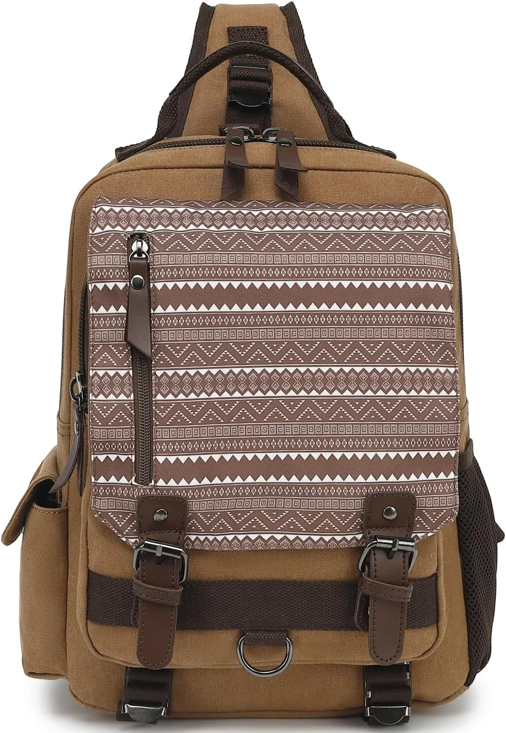 Leaper Retro Crossbody Bag Sling Bag Canvas Messenger Bag for Men Women Shoulder Bag Crossbody Handbags Satchel Travel Bag