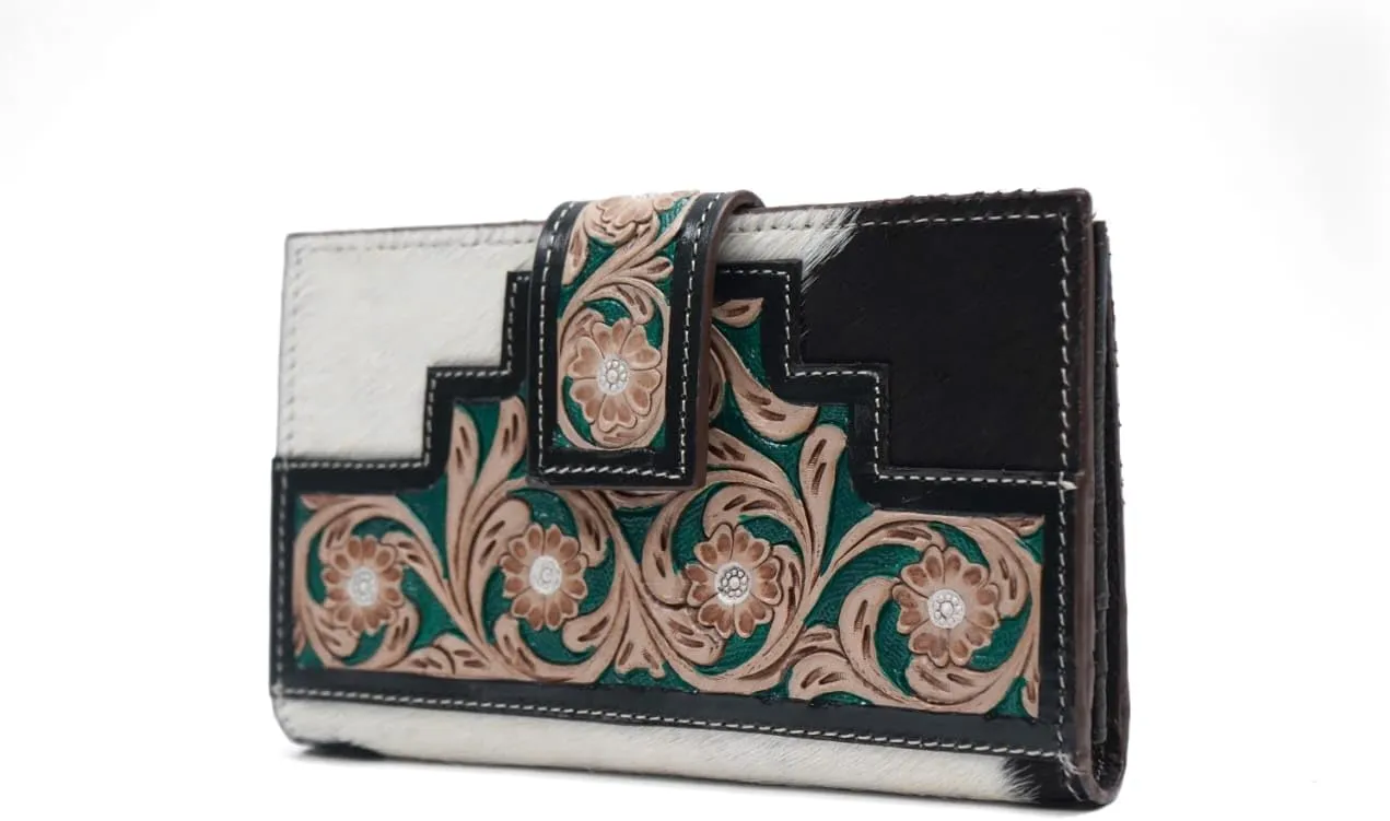 Leather Clutch, Women's Clutch Purse Handmade, Stylish Leather Wristlet Wallet Purses for Women, Cell Phone Purses