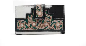 Leather Clutch, Women's Clutch Purse Handmade, Stylish Leather Wristlet Wallet Purses for Women, Cell Phone Purses