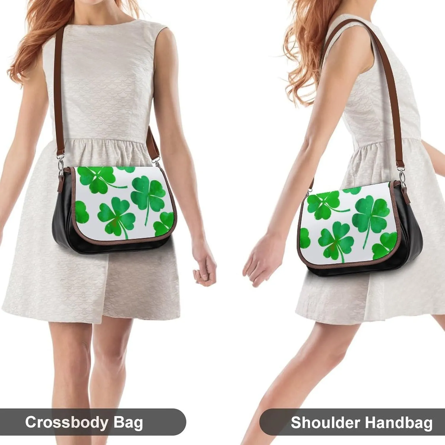 Leather Crossbody Bag for Women Men Strap Small Purse Wallet Shoulder Handbag