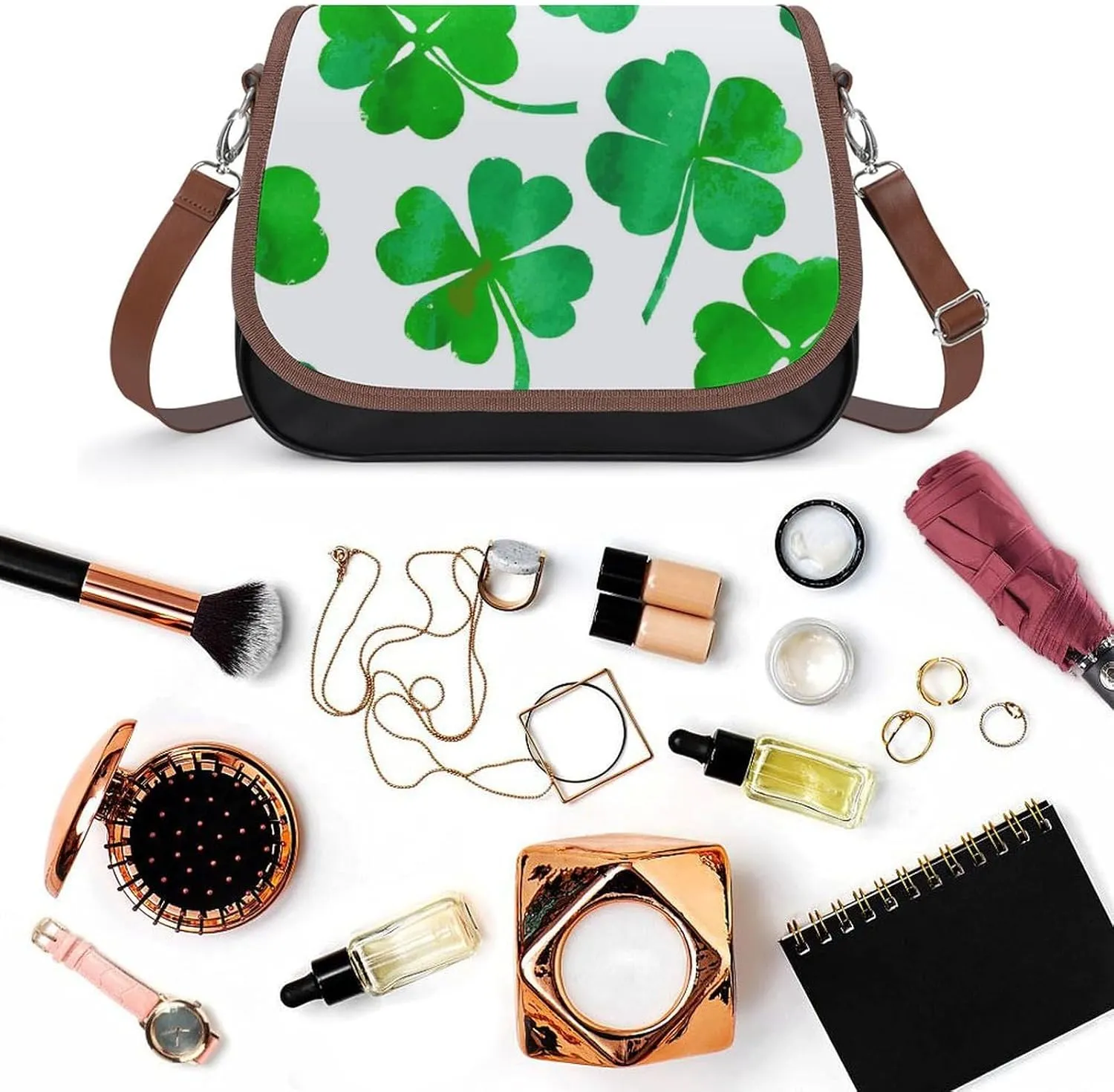 Leather Crossbody Bag for Women Men Strap Small Purse Wallet Shoulder Handbag