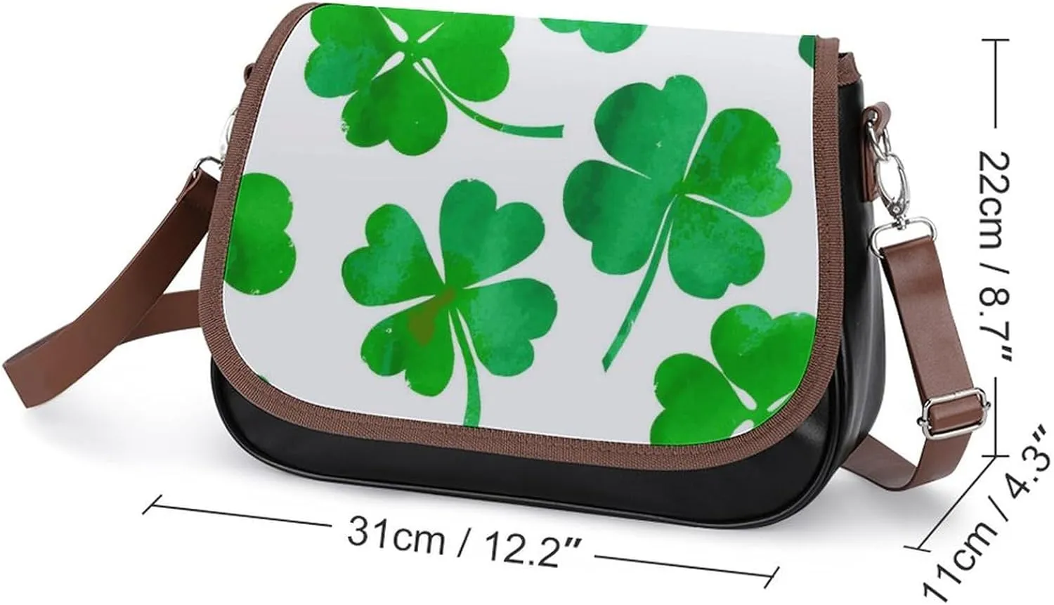 Leather Crossbody Bag for Women Men Strap Small Purse Wallet Shoulder Handbag