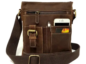 Leather Crossbody Bags for Women Real Leather Small Vintage Adjustable Shoulder Bag cross body purse sling travel crossover purse bag