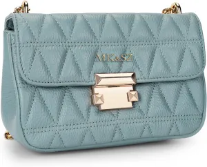 Leather Crossbody Shoulder Bag for Women, Adjustable Strap, Multiple Pockets