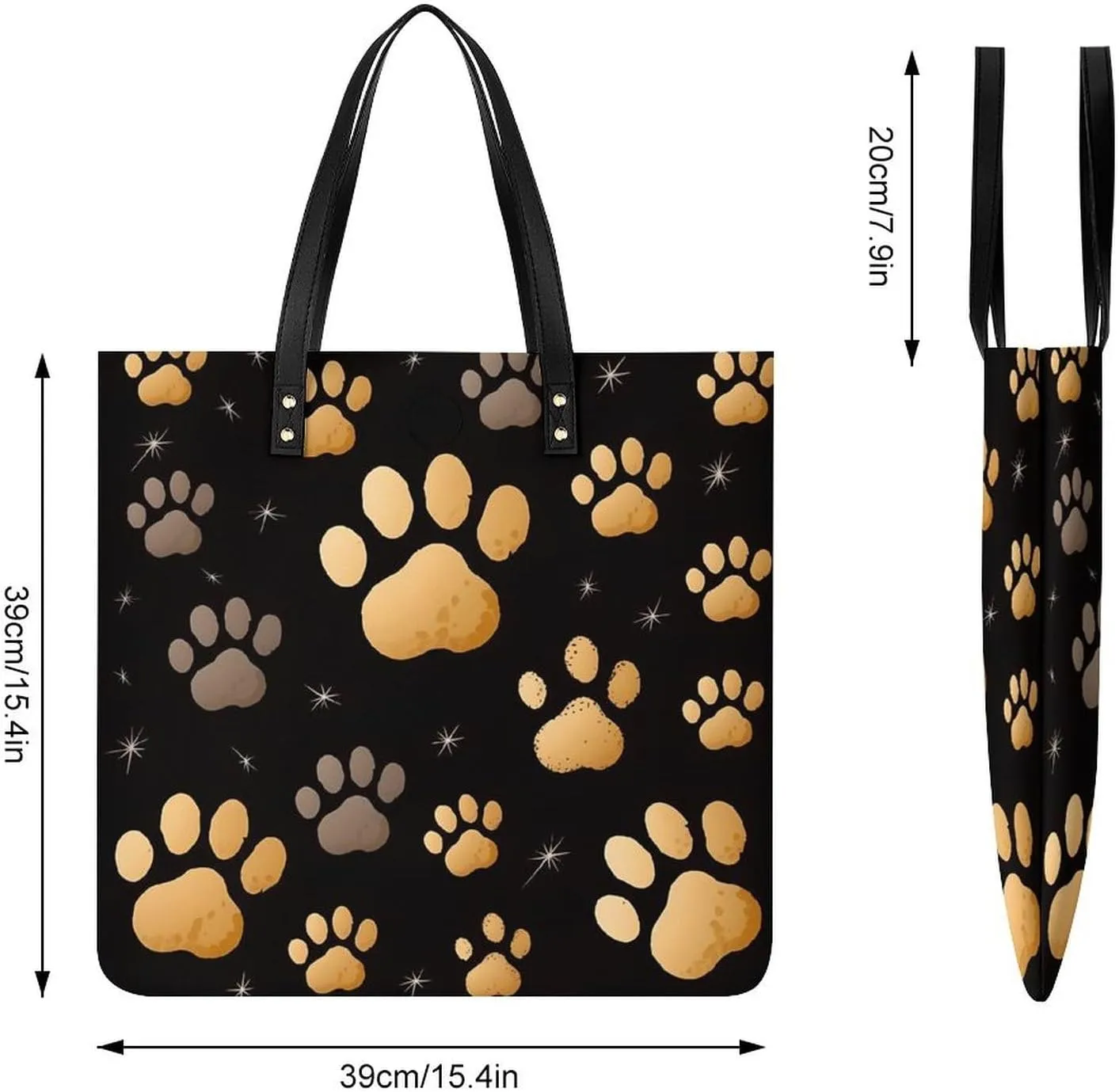 Leather Handbag for Women Tote Bag with Magnetic Buckle A Full Pizza Crossbody Bag Shoulder Bags