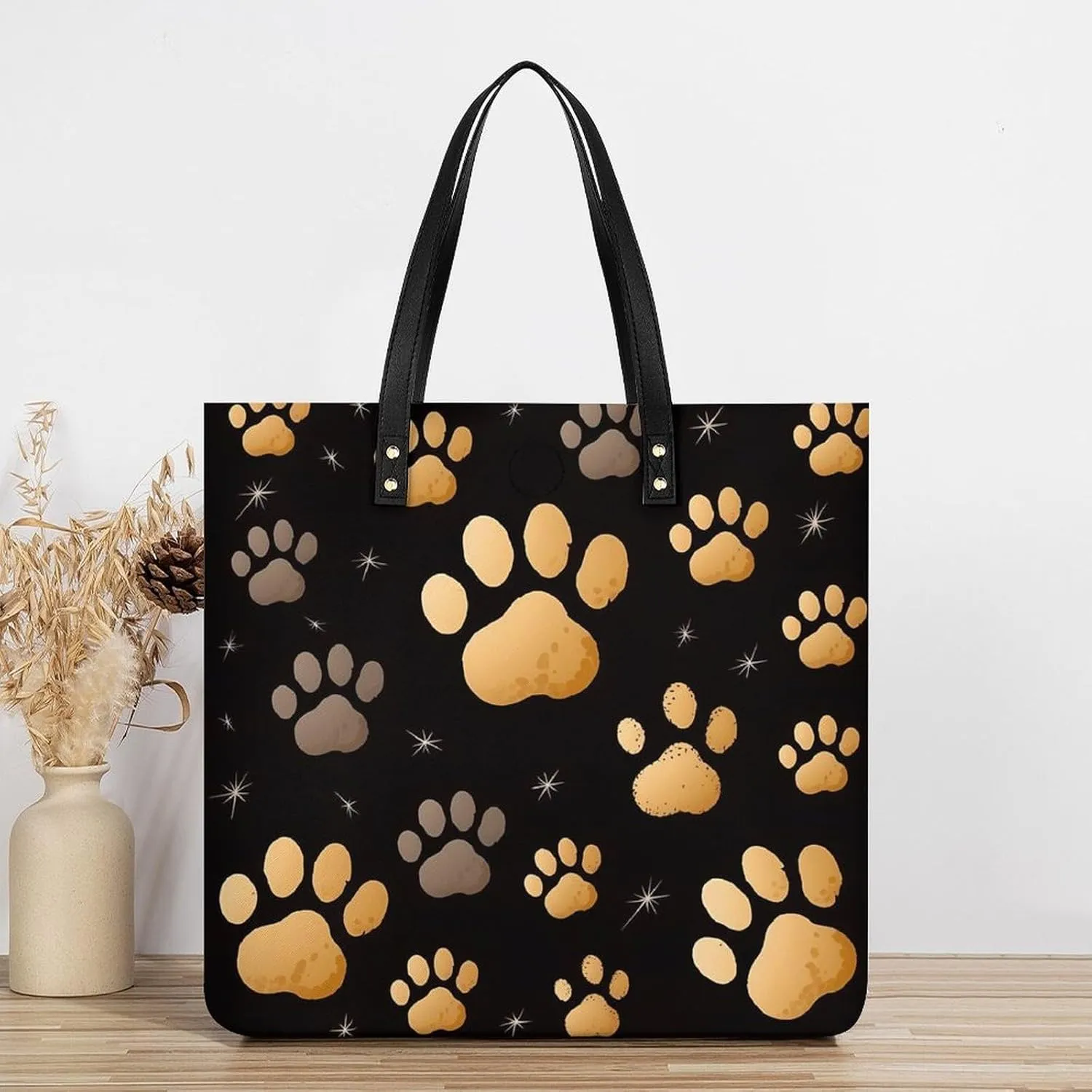 Leather Handbag for Women Tote Bag with Magnetic Buckle A Full Pizza Crossbody Bag Shoulder Bags