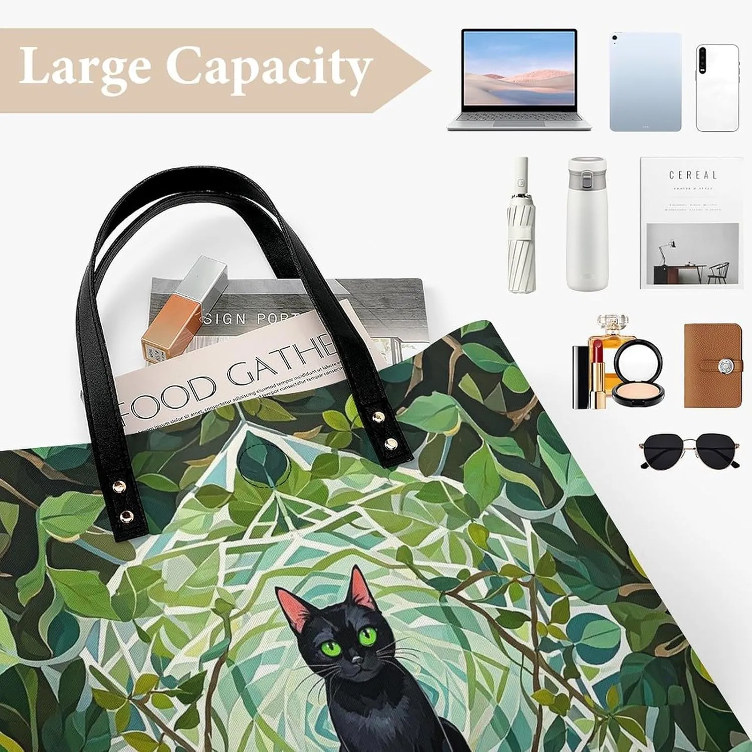 Leather Handbag for Women Tote Bag with Magnetic Buckle Vintage Octopus Crossbody Bag Shoulder Bags