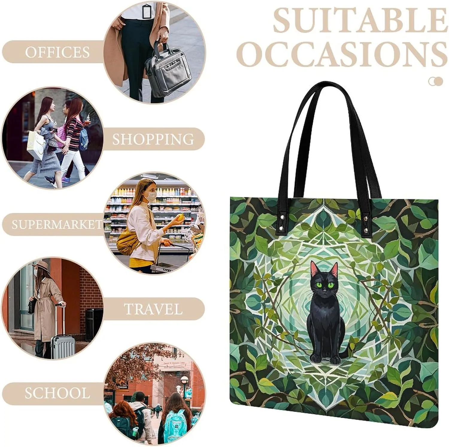 Leather Handbag for Women Tote Bag with Magnetic Buckle Vintage Octopus Crossbody Bag Shoulder Bags