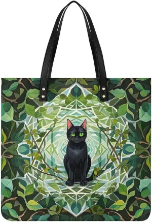 Leather Handbag for Women Tote Bag with Magnetic Buckle Vintage Octopus Crossbody Bag Shoulder Bags