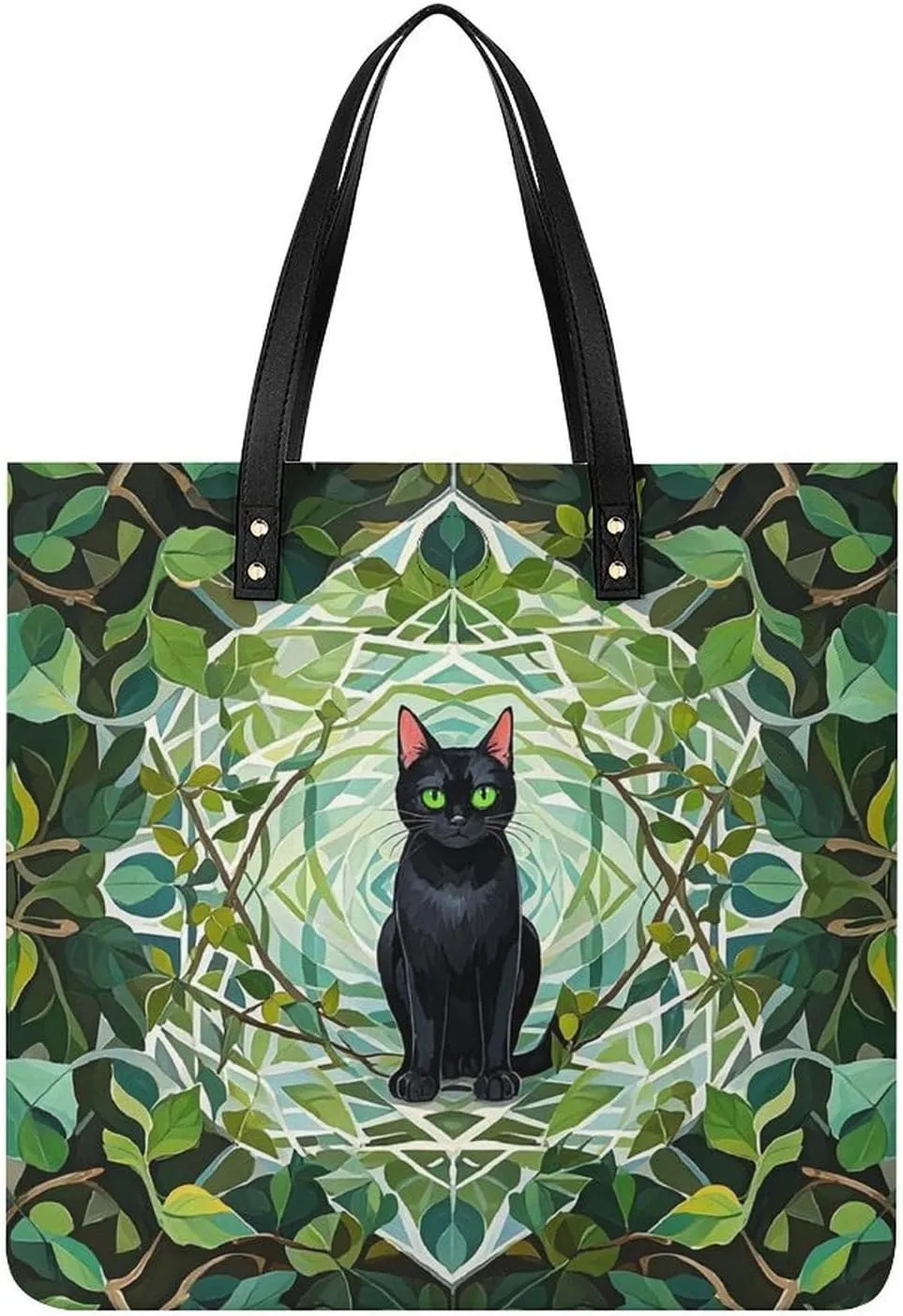 Leather Handbag for Women Tote Bag with Magnetic Buckle Vintage Octopus Crossbody Bag Shoulder Bags