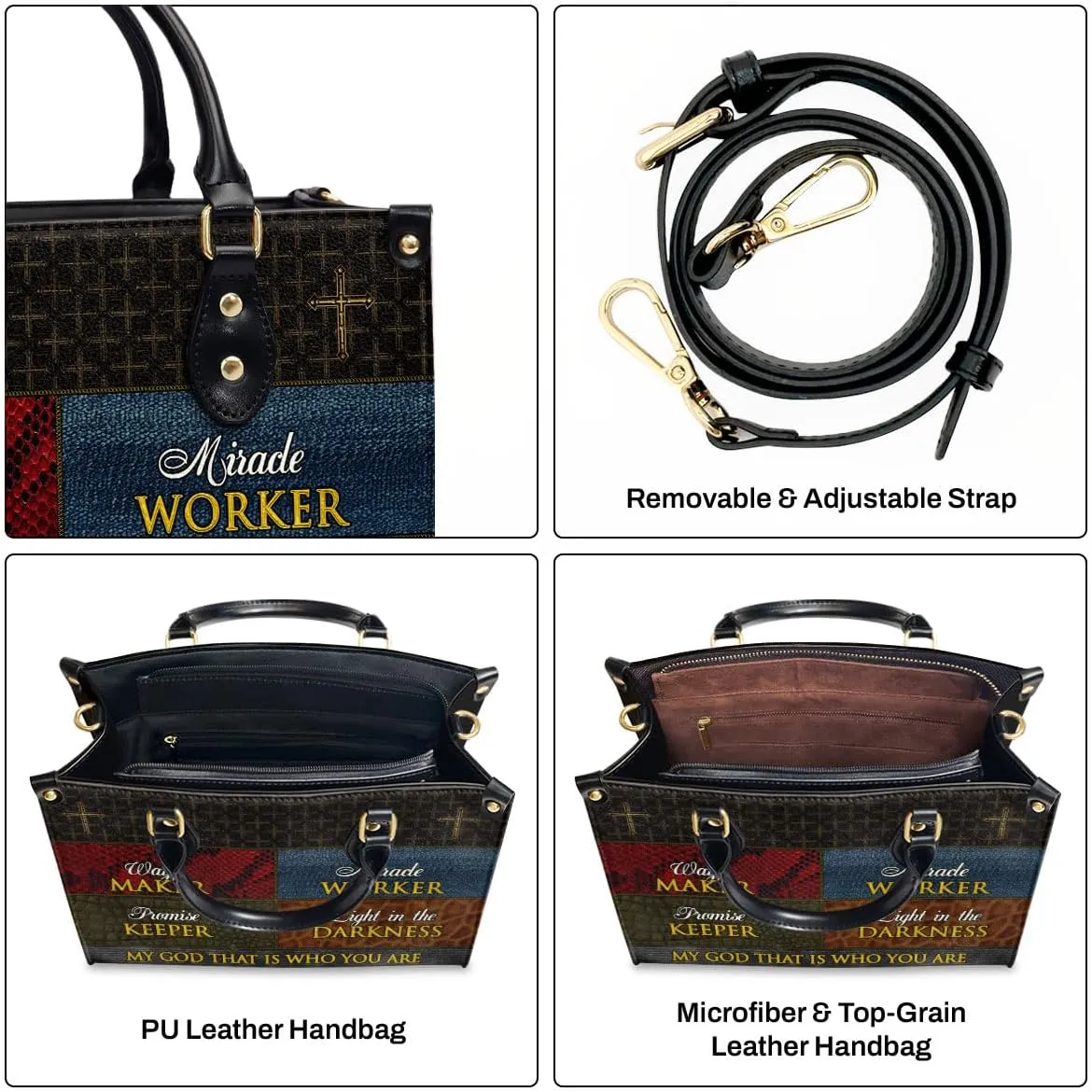 Leather Handbags - Bible Bags, Religious Bag - Christian Gifts