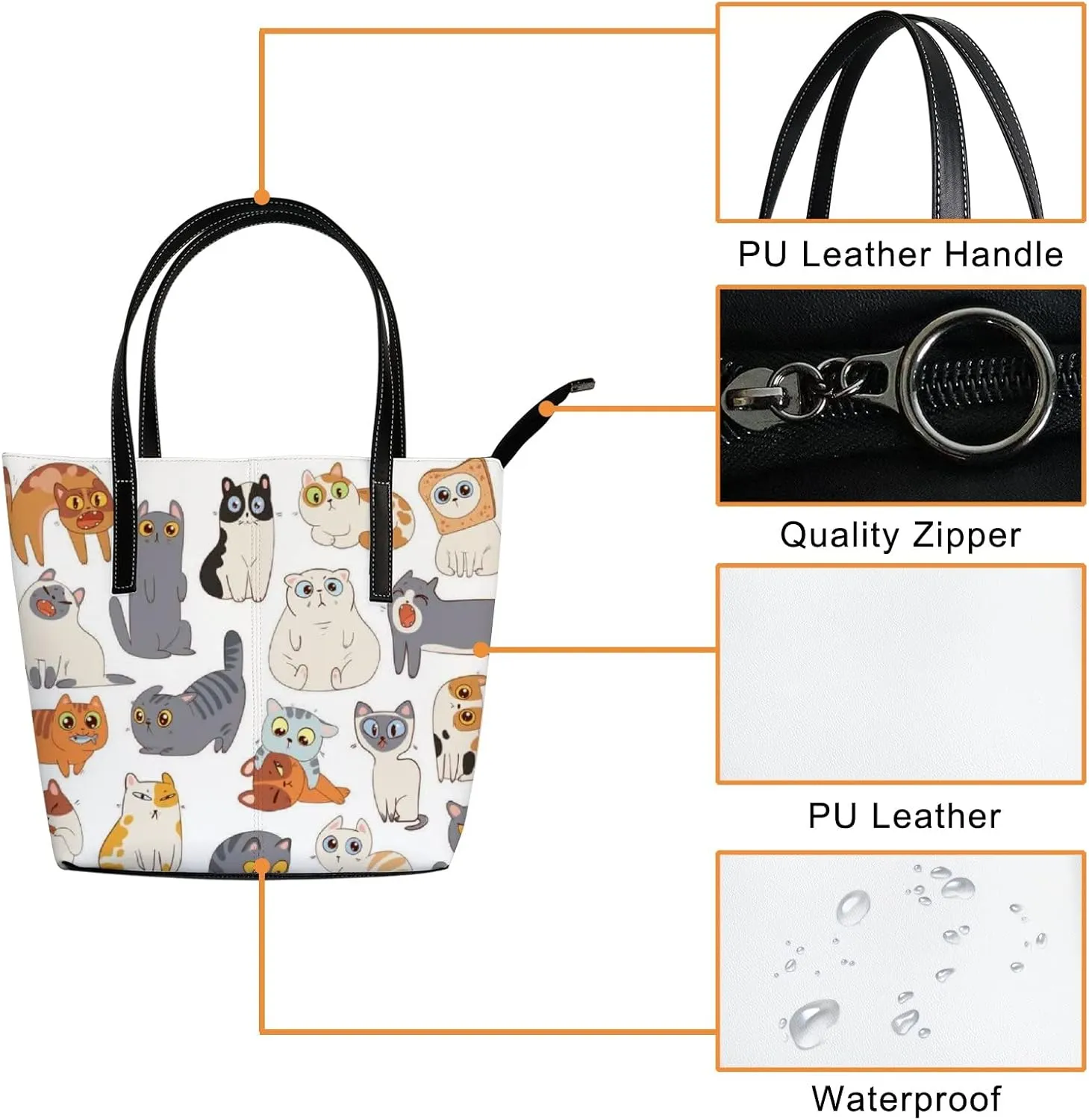 Leather Handbags Women's Crossbody Handbags Work Tote Bags for Women