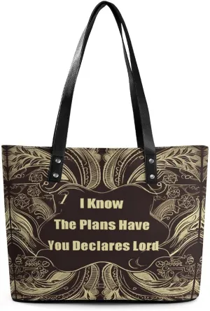Leather Lady's Handbag, Declares Lord Print Women's Leather Tote Bag Leather Shoulder Bag Leather Handbag Chic Leather Handbags