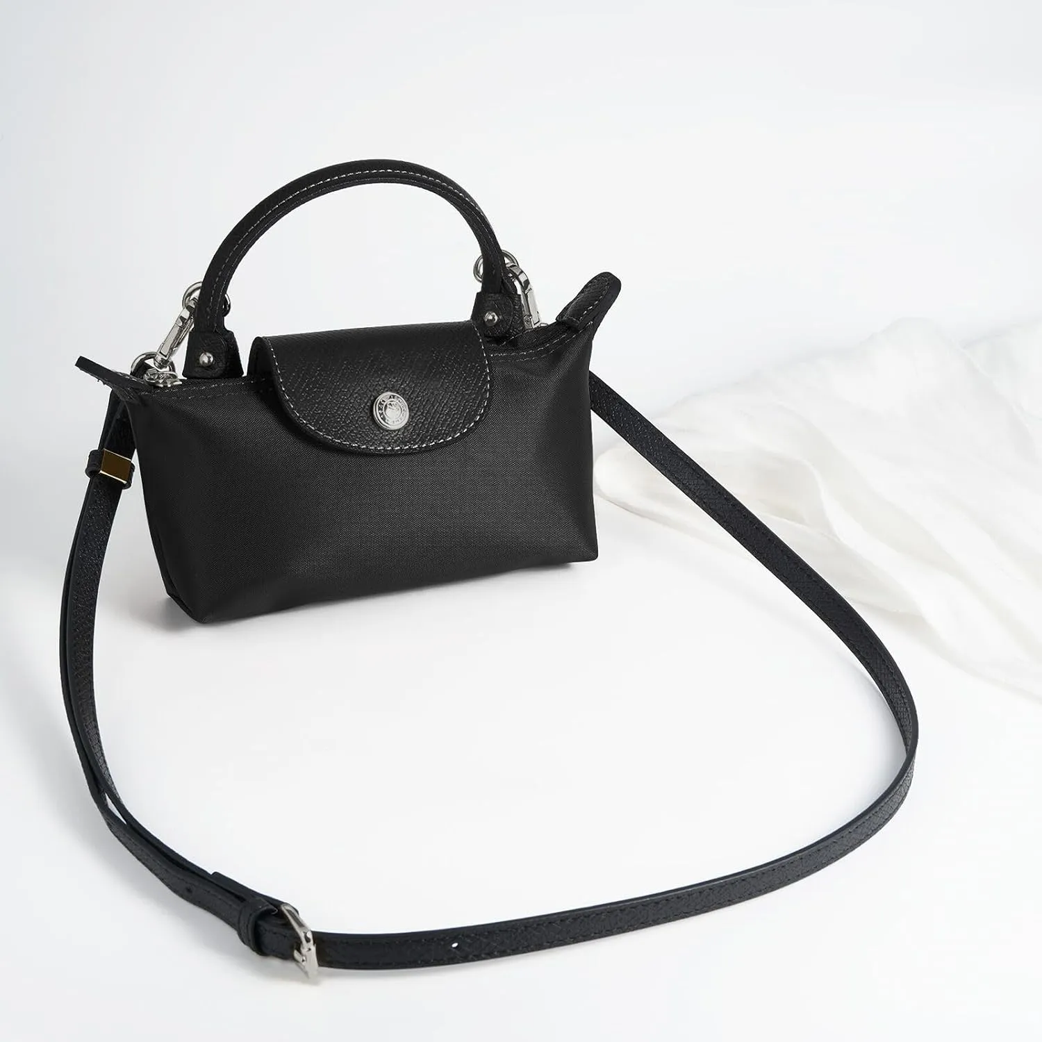 Leather Purse Strap Suitable for Longchamp Handbag,Crossbody Adjustable Shoulder Strap Conversion Kit