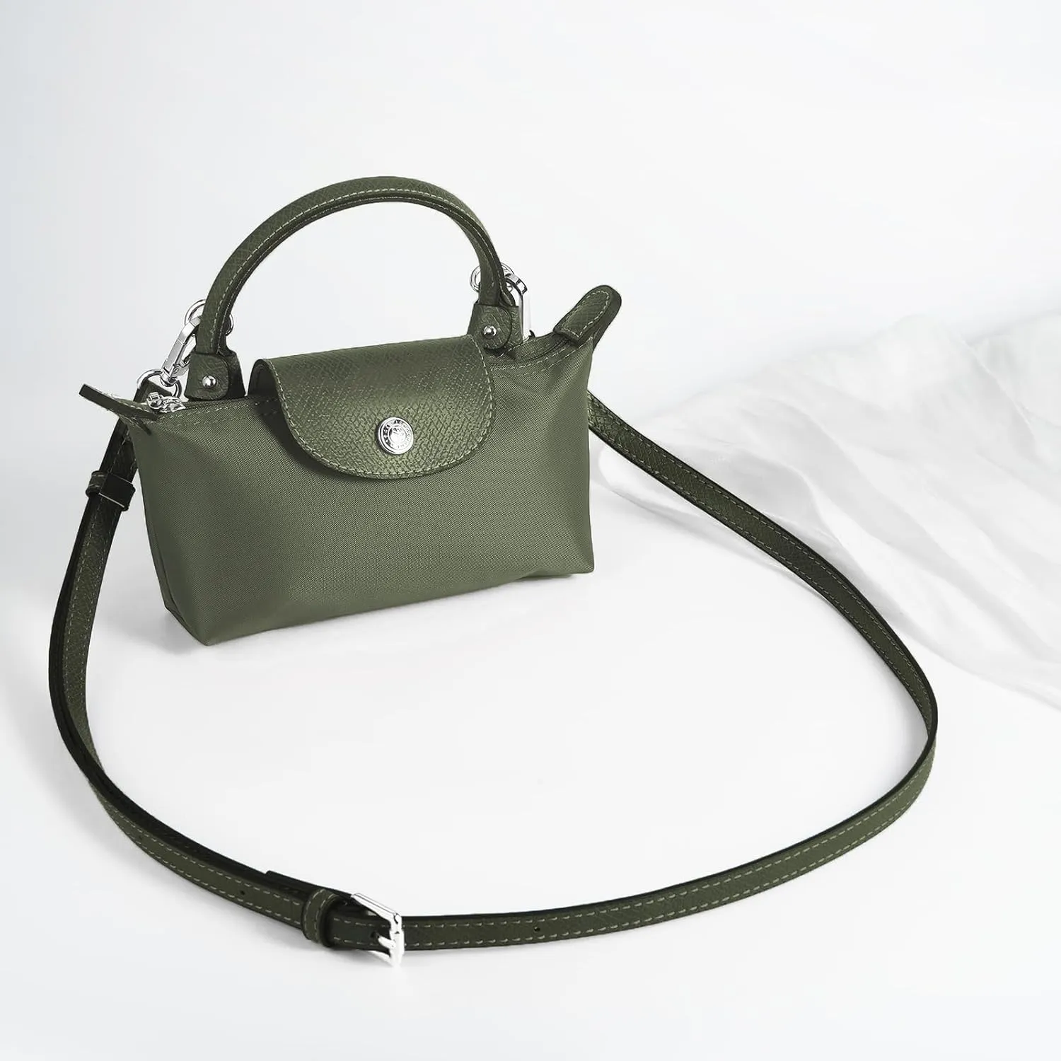 Leather Purse Strap Suitable for Longchamp Handbag,Crossbody Adjustable Shoulder Strap Conversion Kit