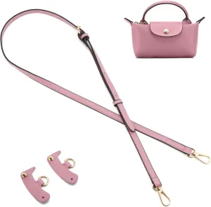 Leather Purse Strap Suitable for Longchamp Handbag,Crossbody Adjustable Shoulder Strap Conversion Kit