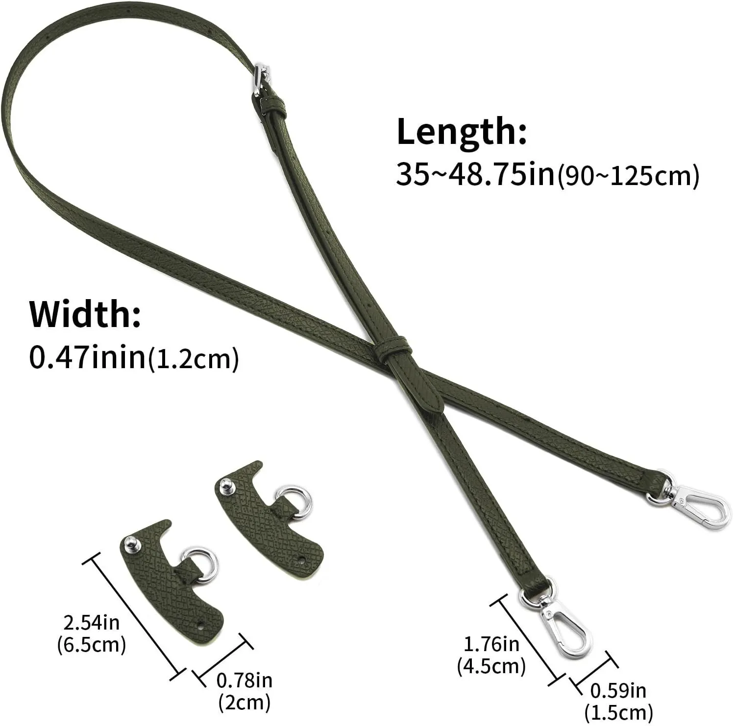 Leather Purse Strap Suitable for Longchamp Handbag,Crossbody Adjustable Shoulder Strap Conversion Kit