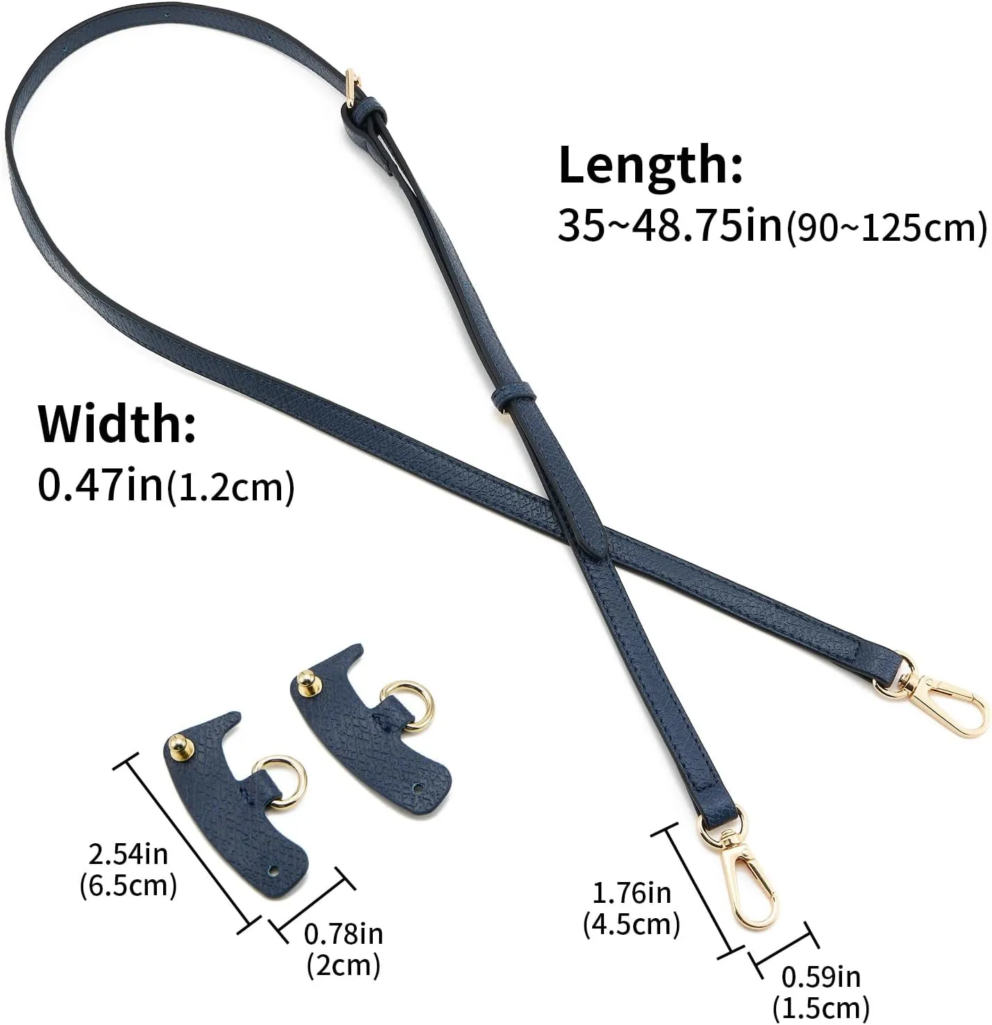 Leather Purse Strap Suitable for Longchamp Handbag,Crossbody Adjustable Shoulder Strap Conversion Kit