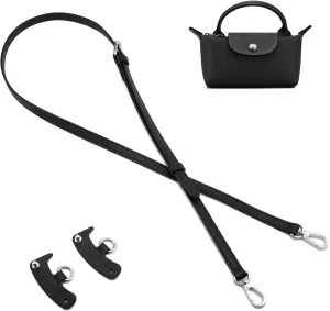 Leather Purse Strap Suitable for Longchamp Handbag,Crossbody Adjustable Shoulder Strap Conversion Kit
