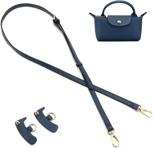 Leather Purse Strap Suitable for Longchamp Handbag,Crossbody Adjustable Shoulder Strap Conversion Kit